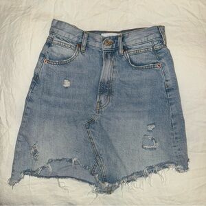 Zara Light Blue Denim Skirt